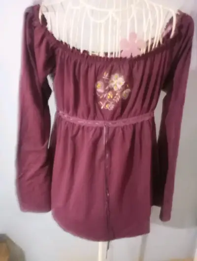 Blusa bordada morada Foster Vintage Revival - miniatura 2