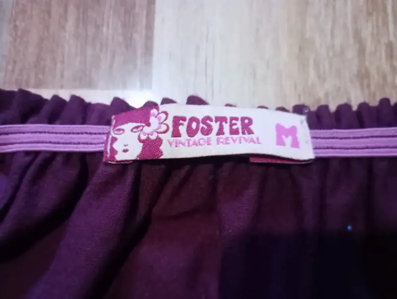 Blusa bordada morada Foster Vintage Revival - 3