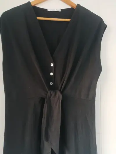 Vestido negro sin mangas Easy Wear talla L - miniatura 1