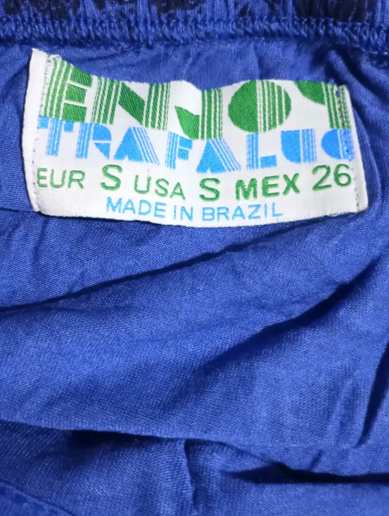 Vestido azul con encaje negro Trafaluc - 4