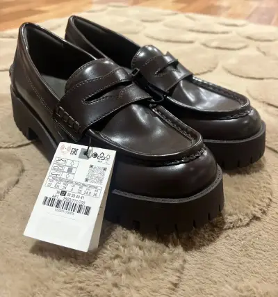 Mocasines de Cuero sintetico para mujer - miniatura 1