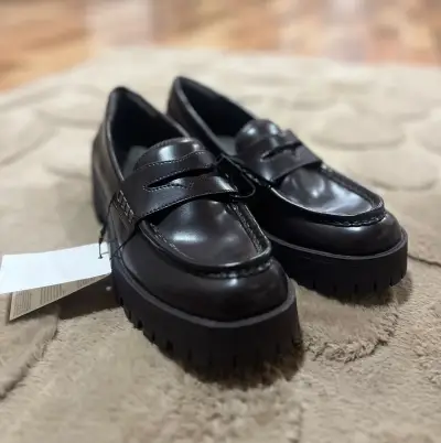 Mocasines de Cuero sintetico para mujer - miniatura 3