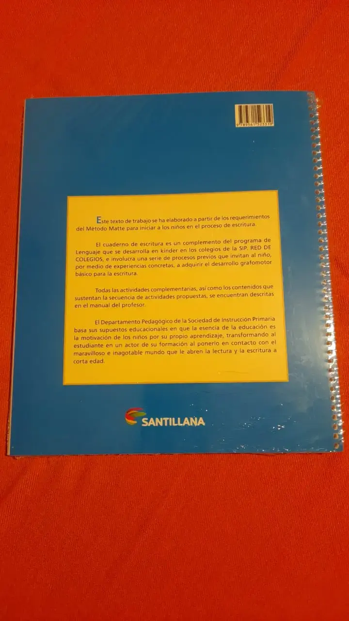 Cuaderno Semilla Kinder Santillana para escritura - 2