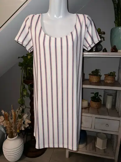 Vestido a rayas MNG Basics - miniatura 1