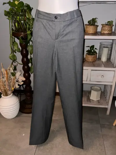 Pantalones de vestir grises Zara mujer - miniatura 1