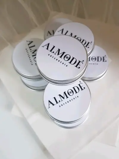 Medallitas de plata con iniciales hechas a mano - miniatura 2