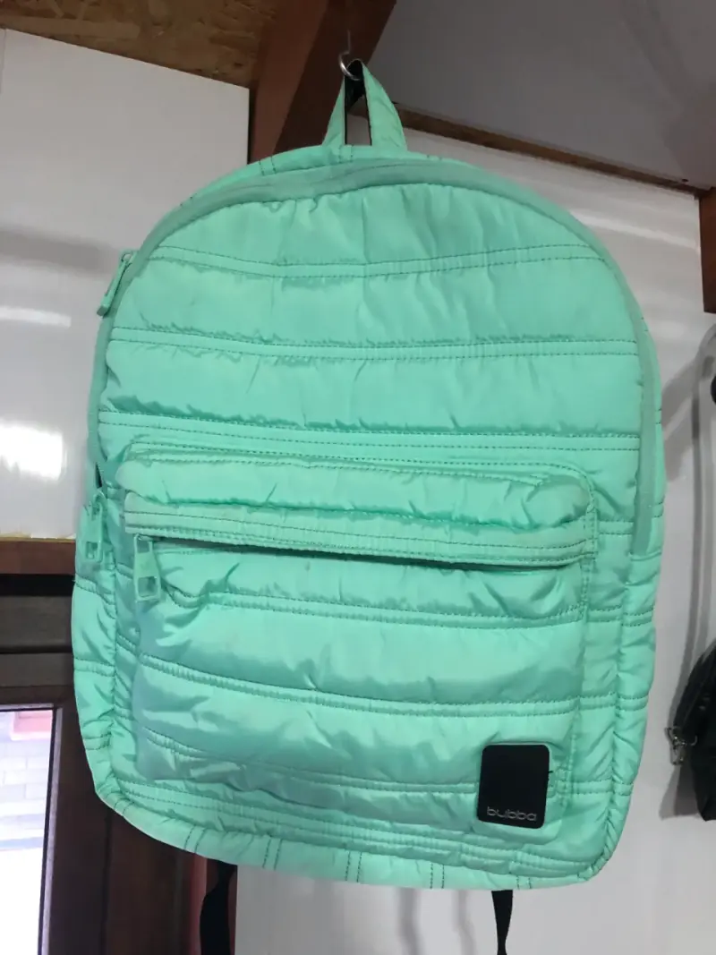 Mochila verde agua acolchada Bubbab - 1
