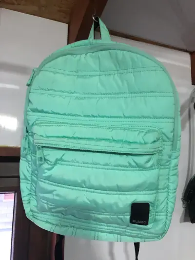 Mochila verde agua acolchada Bubbab - miniatura 1