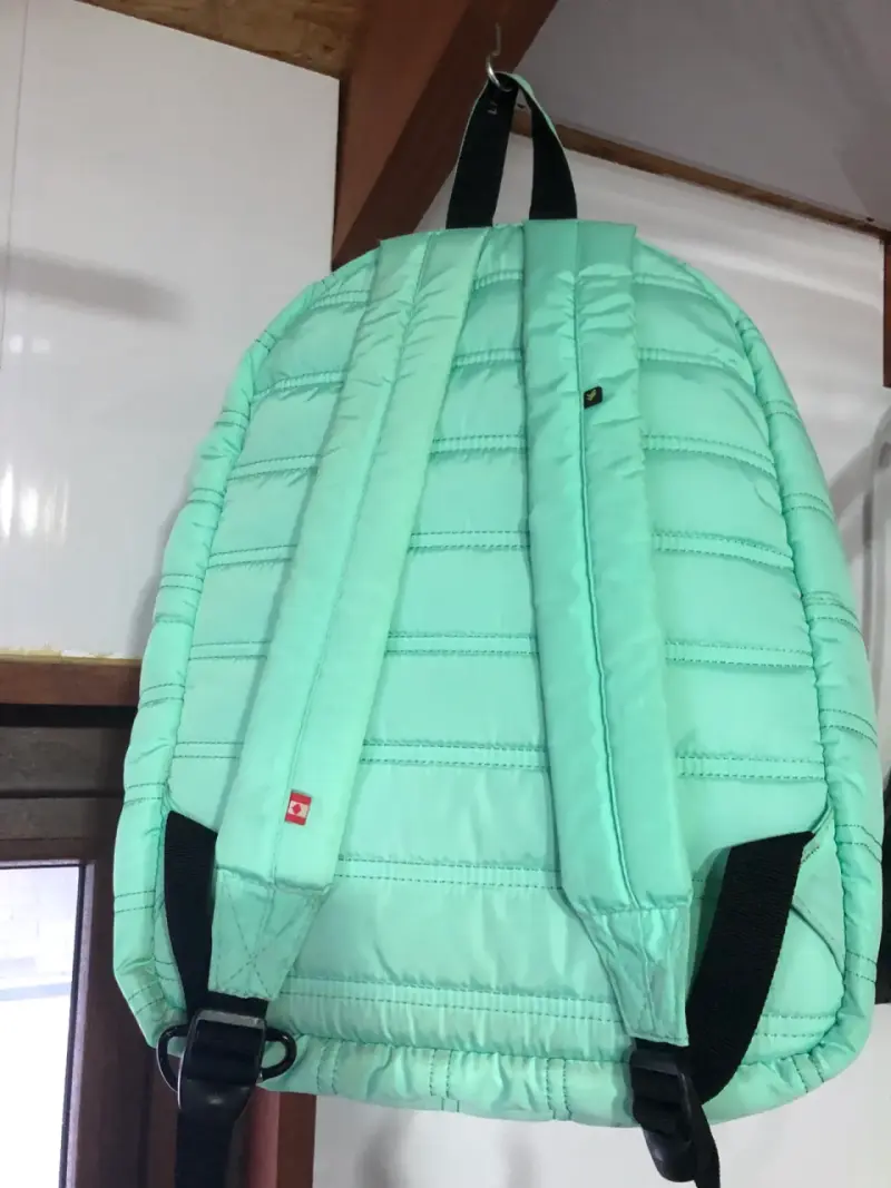 Mochila verde agua acolchada Bubbab - 2