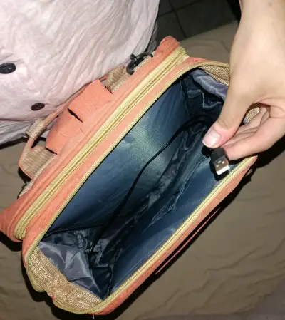 Mochila multifuncional para bebé color salmón - miniatura 5
