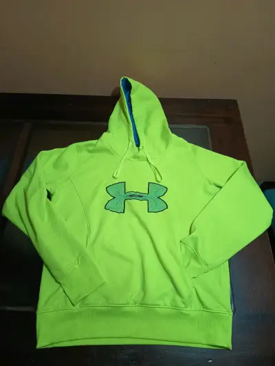 Polerón con capucha verde Under Armour ColdGear - miniatura 1