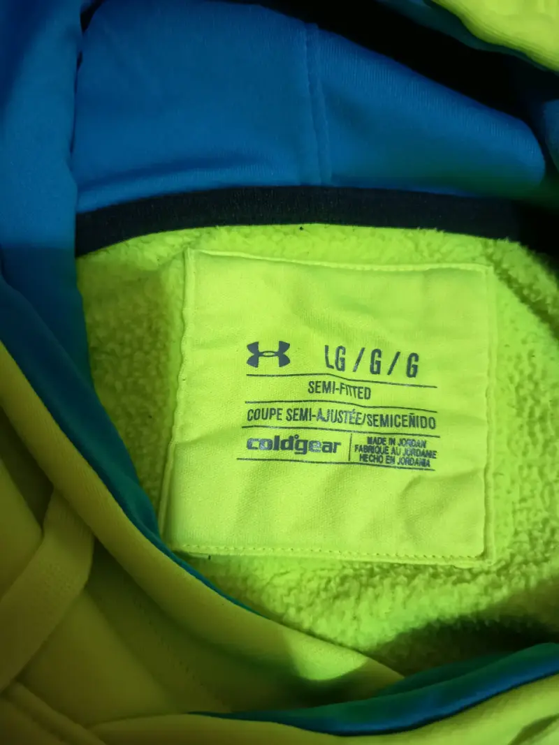 Polerón con capucha verde Under Armour ColdGear - 2