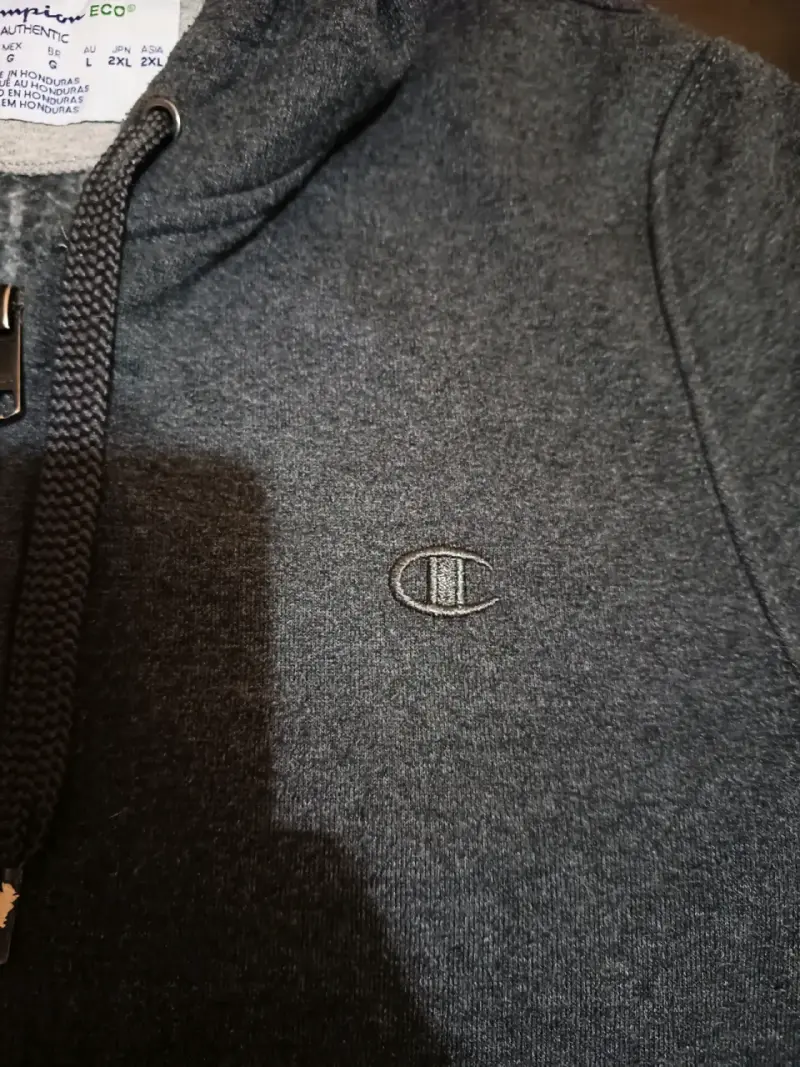 Polerón con capucha Champion gris oscuro talla L - 3