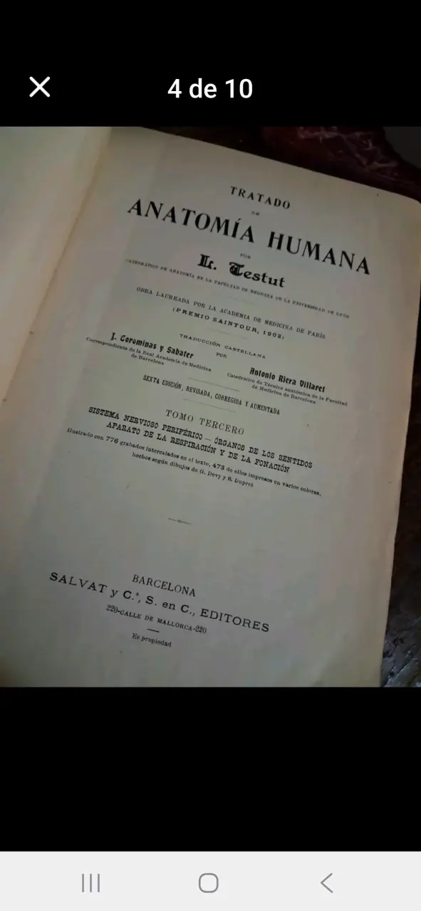 Colección de 5libros Tratado de Anatomía Humana de - 4
