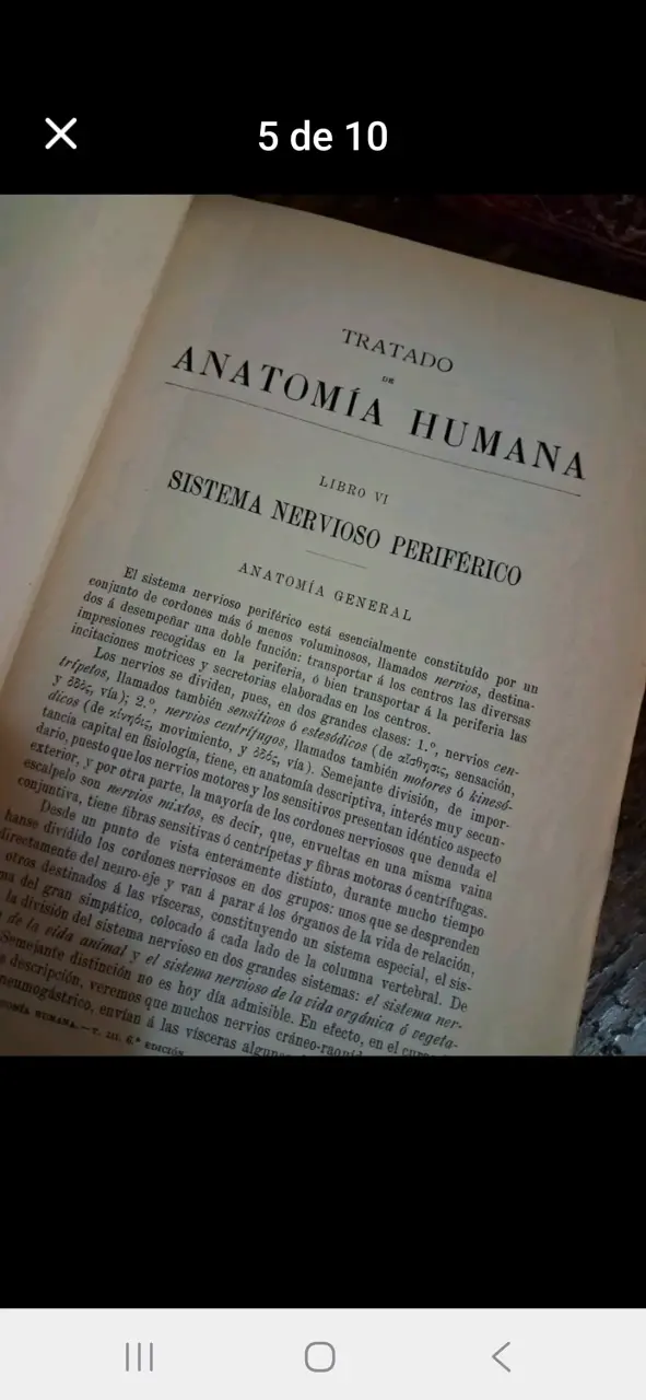 Colección de 5libros Tratado de Anatomía Humana de - 5
