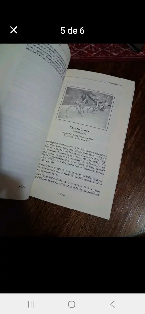 Libro 'Grandes Ciclistas de Todos los Tiempos' de Rodrigo Ugalde Prieto - 5