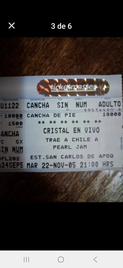 Colección de Entradas de Conciertos de Rock - miniatura 3
