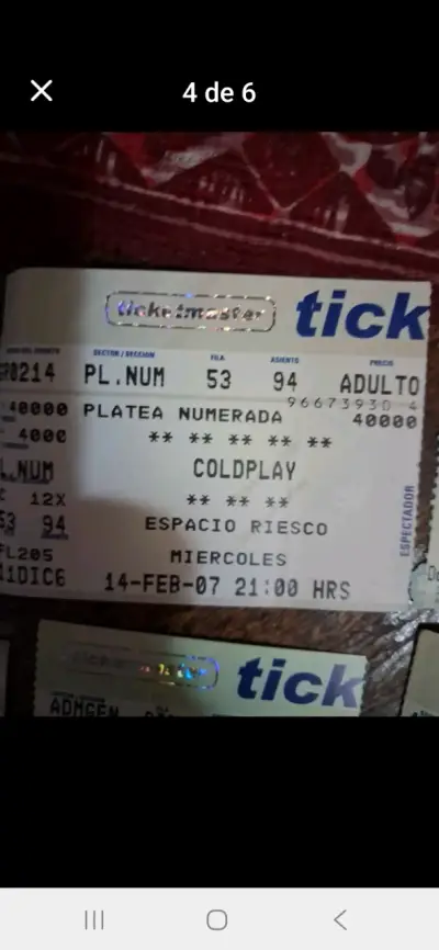 Colección de Entradas de Conciertos de Rock - miniatura 4