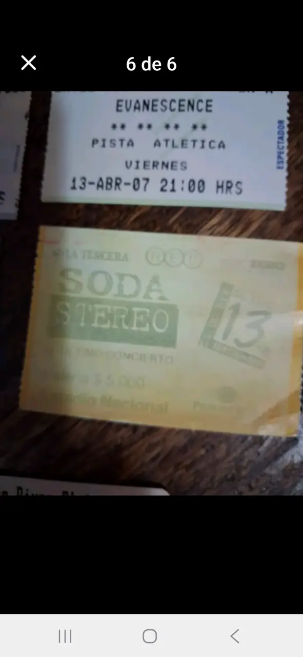 Colección de Entradas de Conciertos de Rock - 6