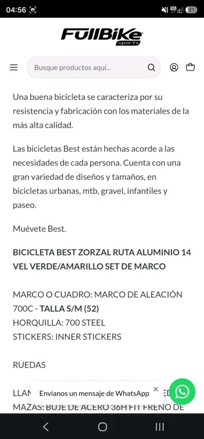Bicicleta de carretera Best 14 Velocidades - miniatura 5