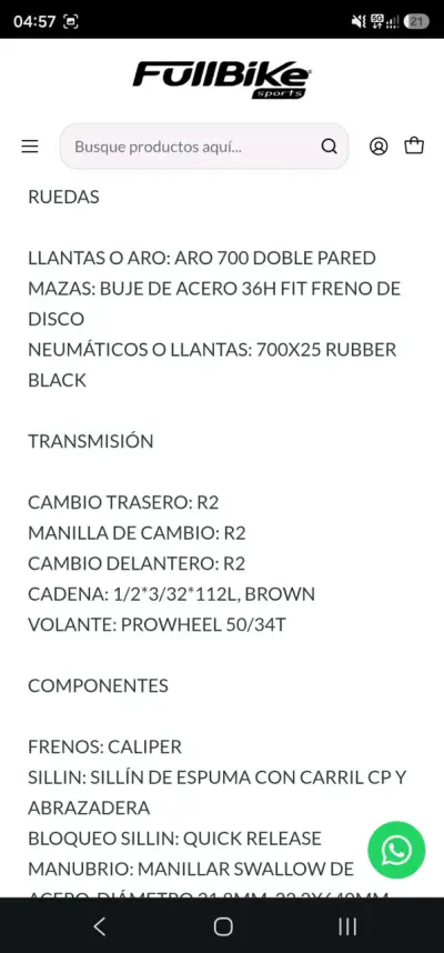 Bicicleta de carretera Best 14 Velocidades - miniatura 6
