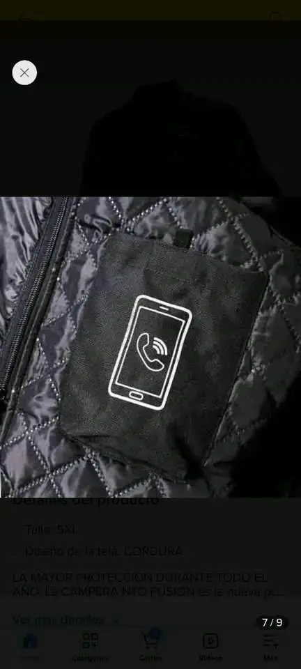 Chaqueta de Moto Negra NineToOne con Protección - 5