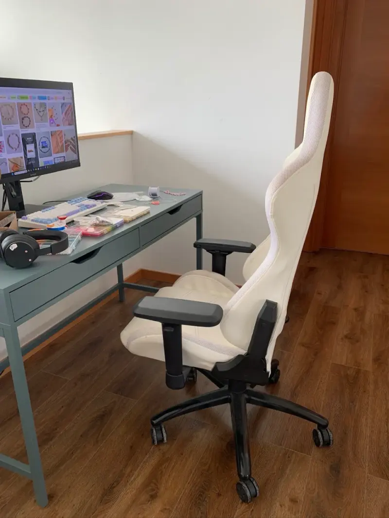 Silla gamer blanca Monarkey ergonómica - 2