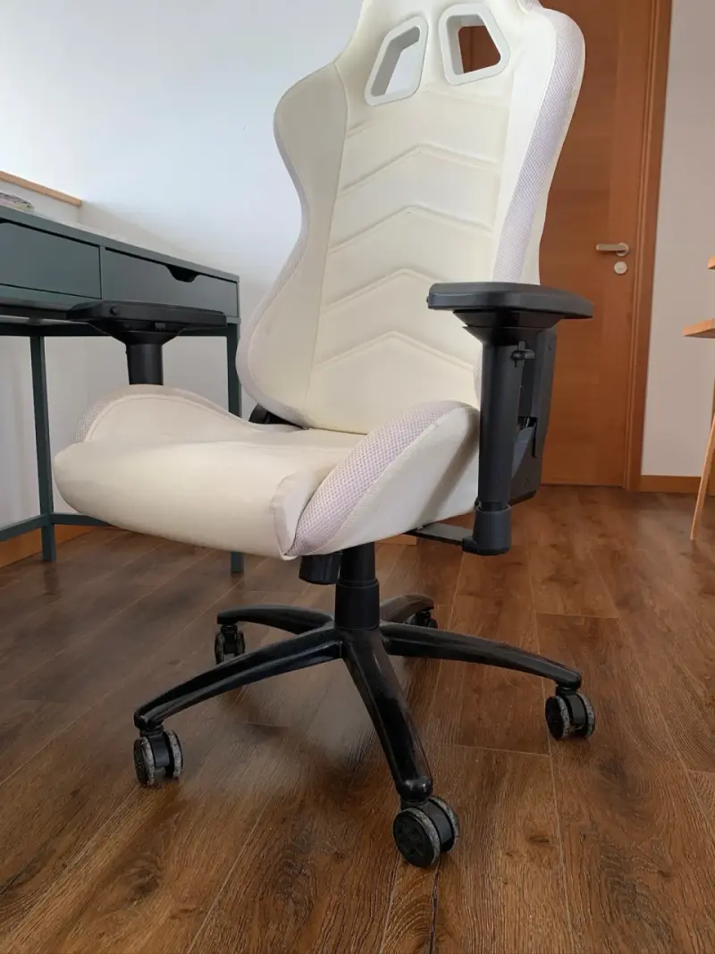 Silla gamer blanca Monarkey ergonómica - 3