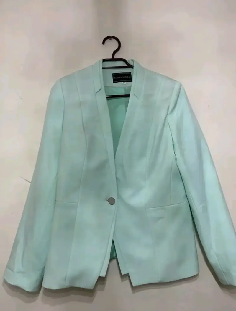 Blazer Mujer Verde Menta - 1