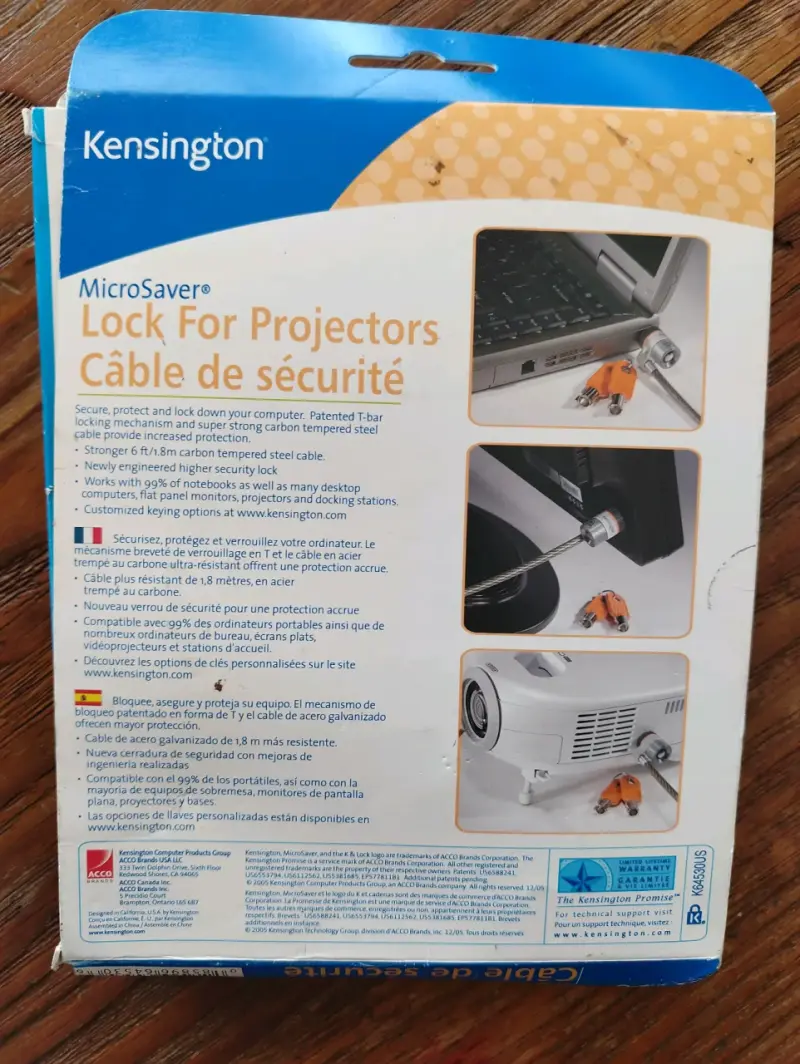 Cable de seguridad proyectores Kensington - 2