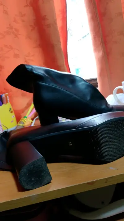 Botines de tacón alto negros TALLA 43 - miniatura 3