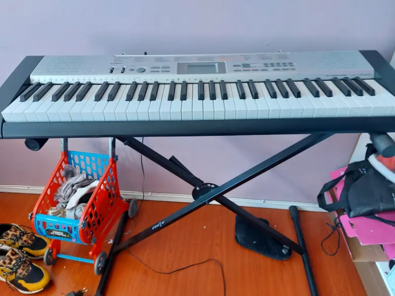 Teclado Casio LK-130 con soporte ajustable - 1