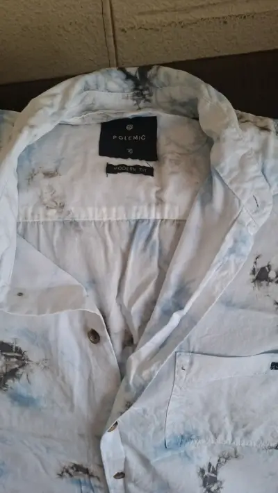 Camisa estampada hombre Polemic talla 16 - miniatura 2