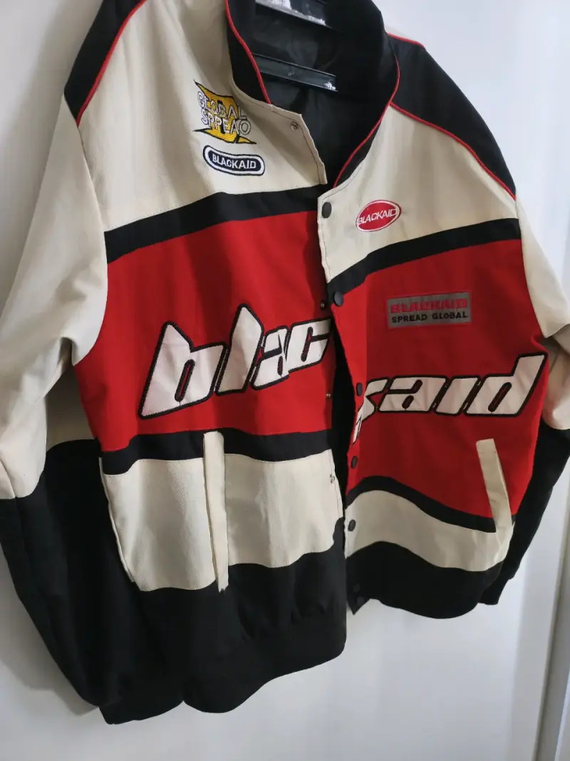 Chaqueta de estilo racing en colores rojo - 1