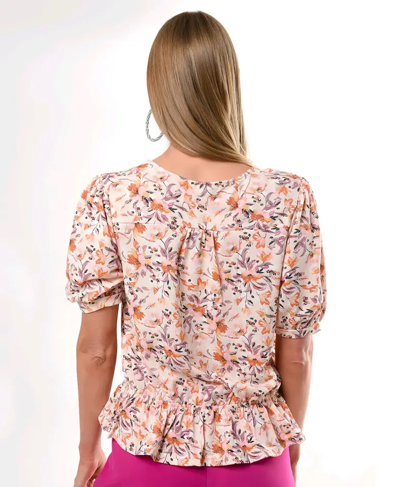 Blusa floreada abstracts - 4