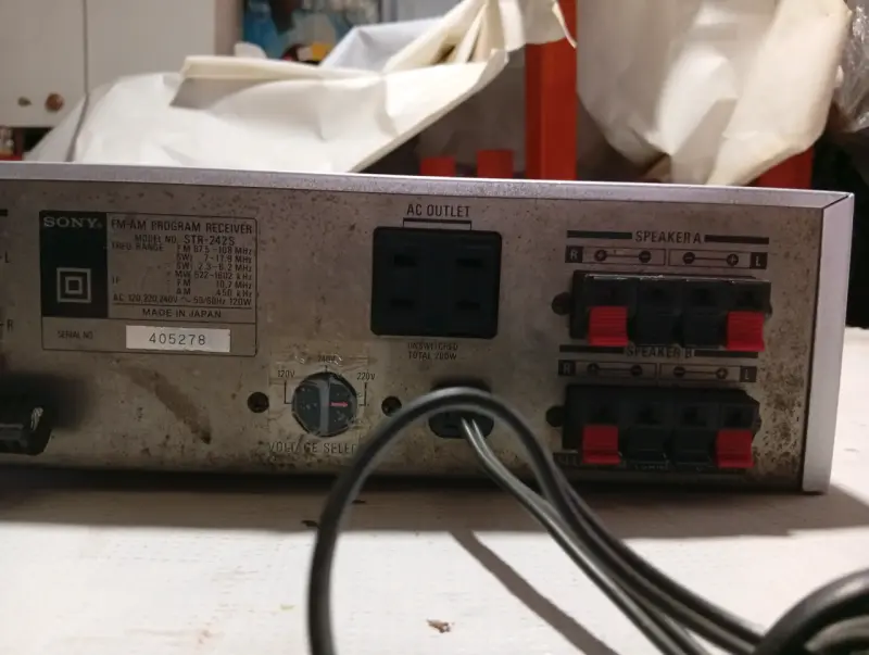 Receptor de audio Sony STR-242S vintage - 6