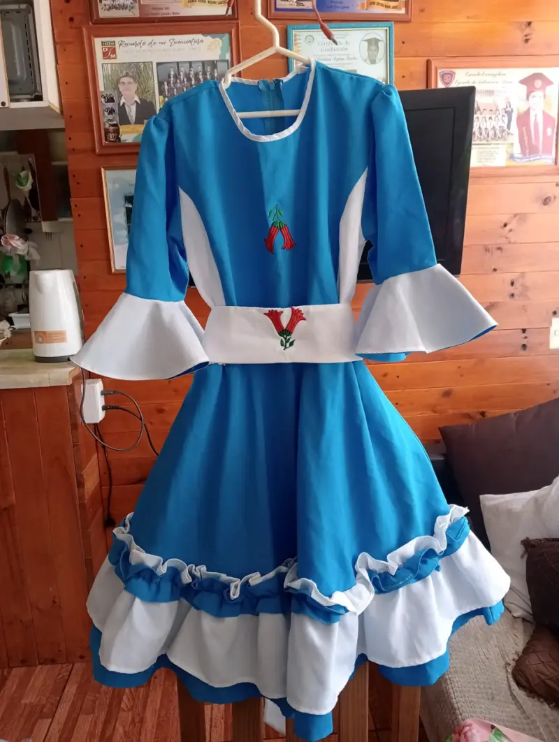 Vestido de Cueca Chilena para niño y adolescente - 1
