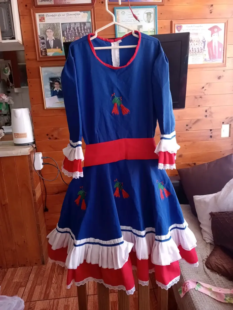 Vestido de Cueca Chilena para niño y adolescente - 4