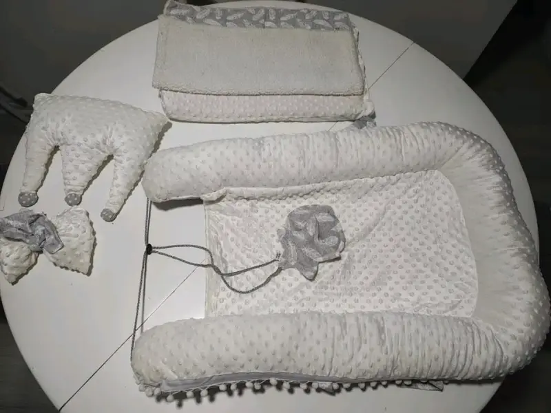 Set de Nido para Bebé Blanco con Almohadas - 1