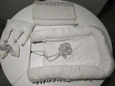 Set de Nido para Bebé Blanco con Almohadas - miniatura 1
