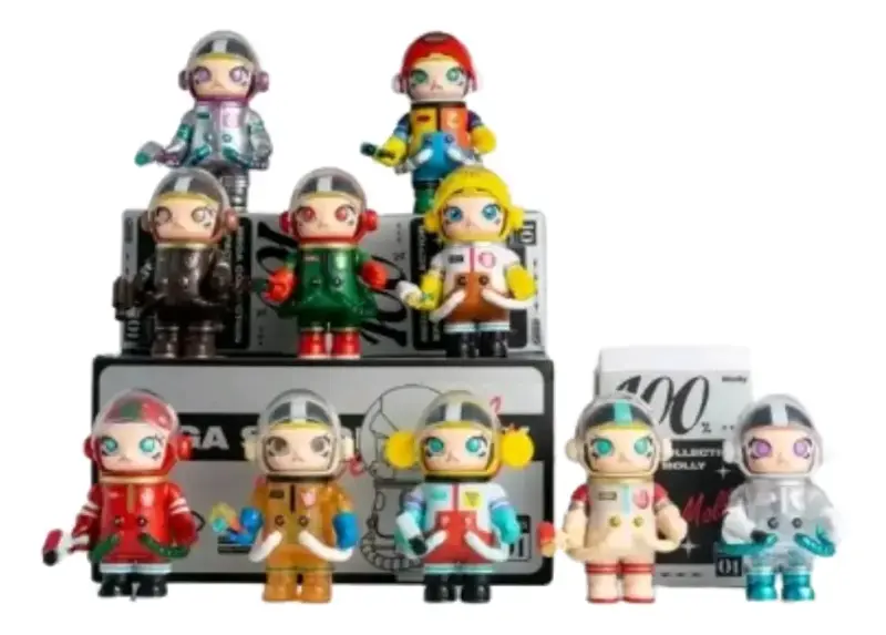Figuras de colección astronautas coloridas - 3