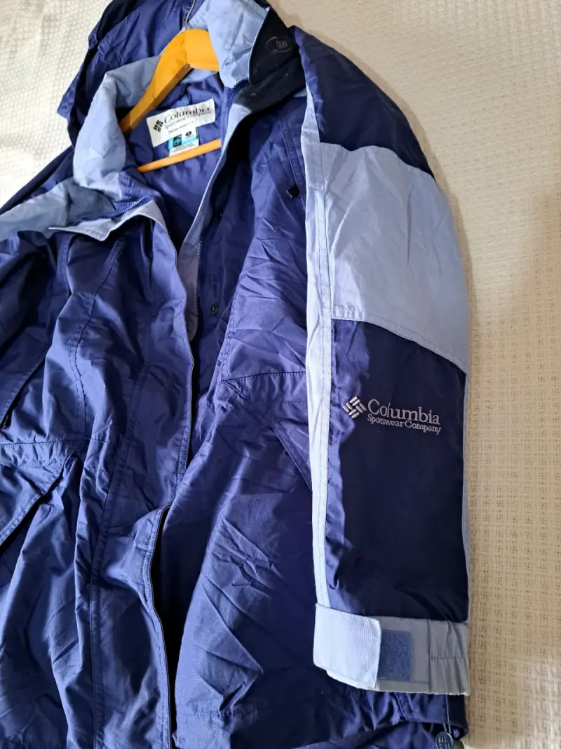 Chaqueta impermeable Columbia azul para hombre - 1