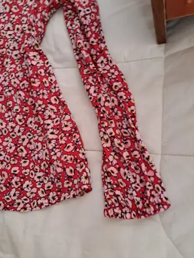 Blusa floral roja manga larga Esprit - miniatura 4