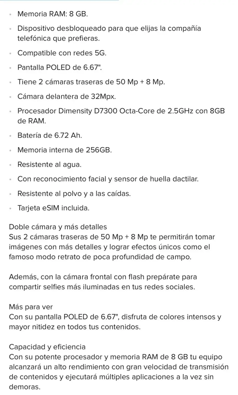 Smartphone Motorola MotoG86 Power - 5
