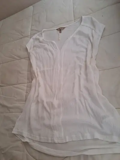 Blusa blanca de mujer talla S - miniatura 6