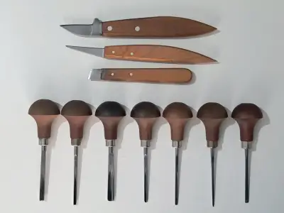 Set de herramientas para tallado en madera - miniatura 1