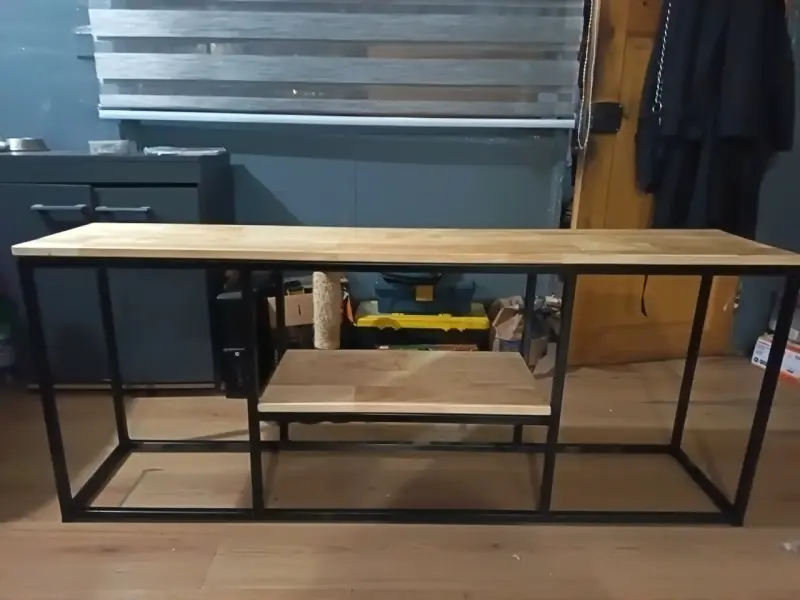 Rack de Televisión de Madera y Metal 1.48m - 3