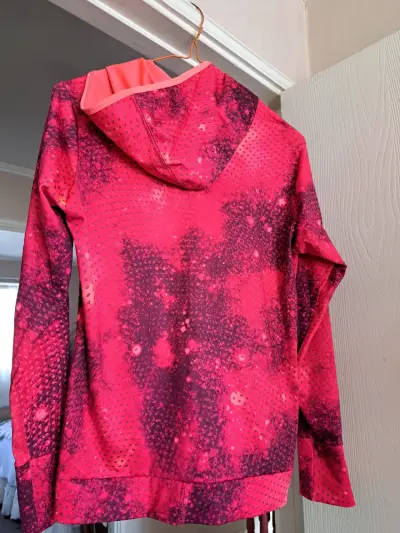 Chaqueta deportiva Adidas rosa con capucha - miniatura 3