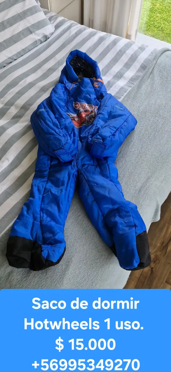 Saco de Dormir Infantil Hot Wheels Azul - 1