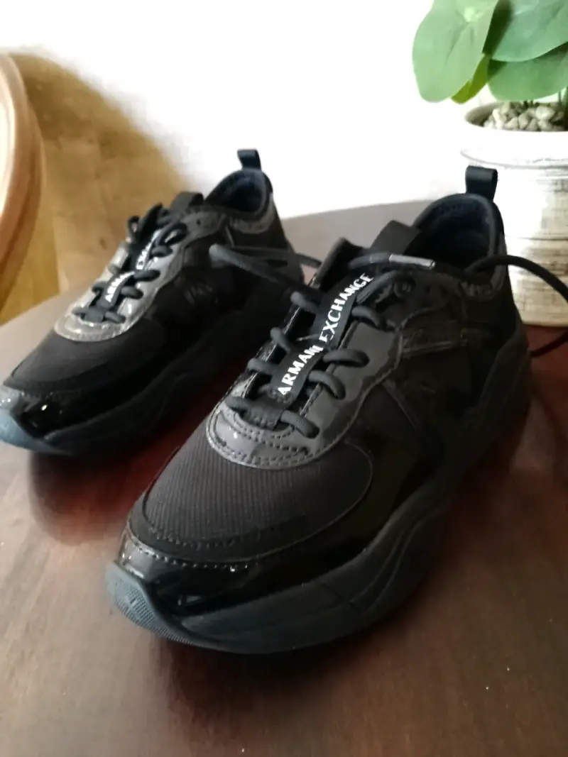 Zapatillas negras Armani Exchange para hombre - 4